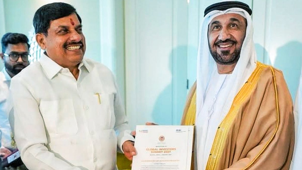 MP CM Mohan Yadav meets Arab Parliament Speaker in Dubai