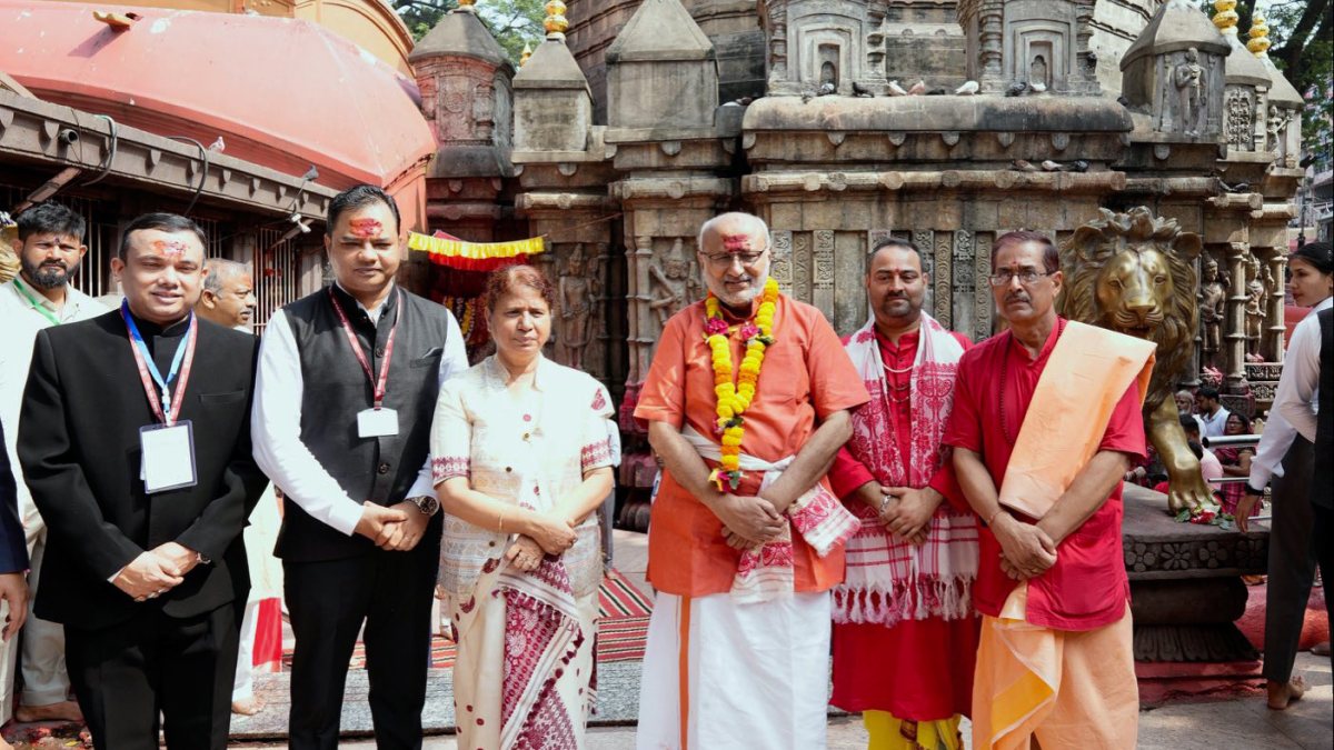 VP Radhakrishnan visits Maa Kamakhya Temple in Guwahati