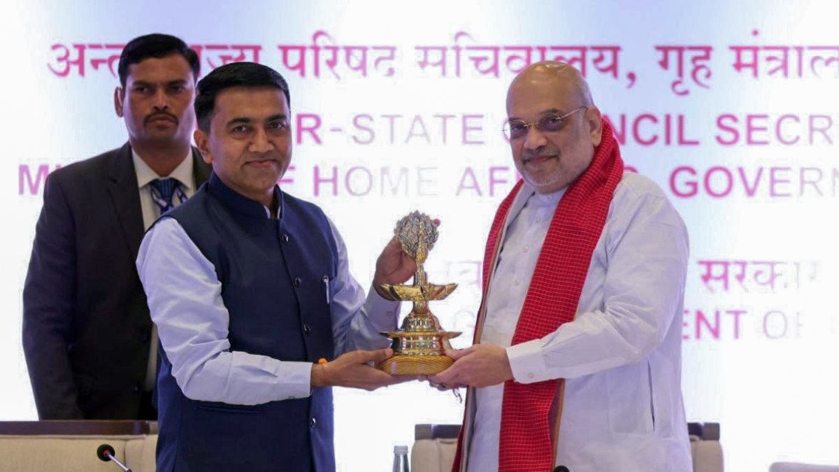 Amit Shah felicitated at Western Zonal Council meet in Goa