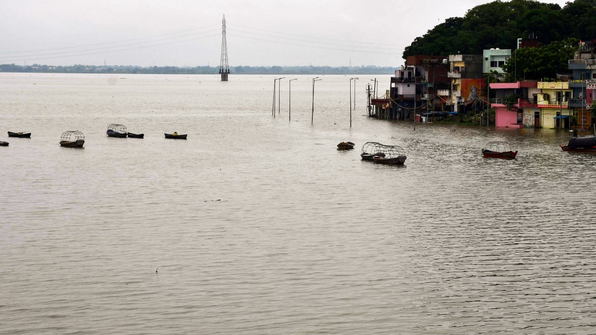 Flooded settlements as Ganga, Yamuna rise in Prayagraj
