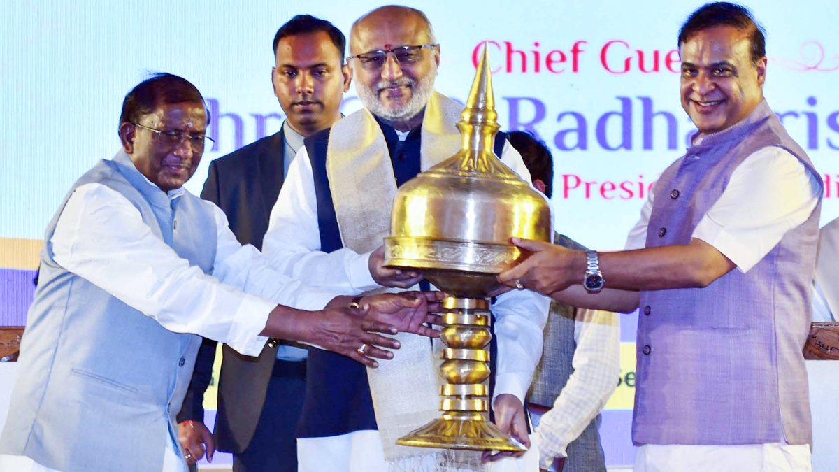 VP lays foundation stone of Rs 110-crore project at Gauhati University