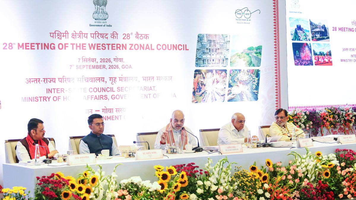 Amit Shah chairs Western Zonal Council meet in Panaji