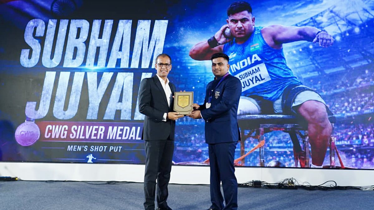 Para-athlete Shubham Juyal honoured at Champions Conference