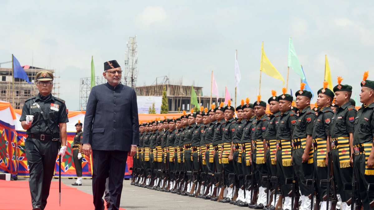 VP Radhakrishnan inspects guard of honour in Imphal