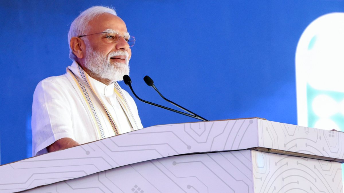 Modi addresses Viksit Bharat event in Vadodara