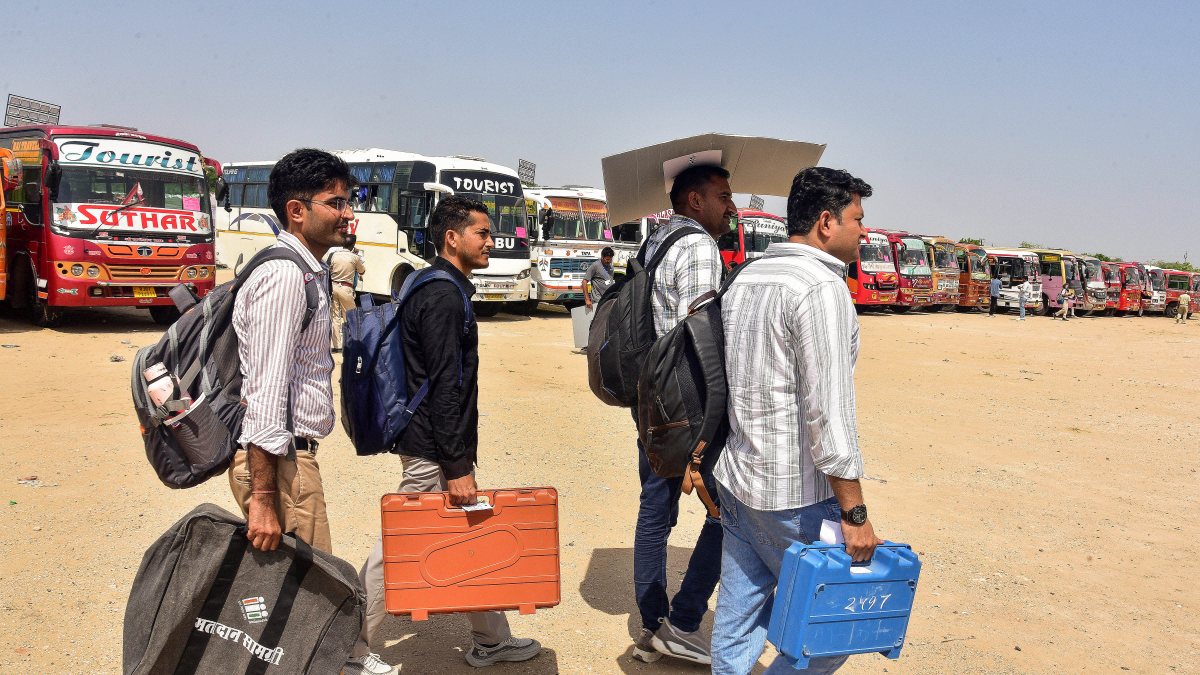 Polling officials set out for Bikaner local body polls