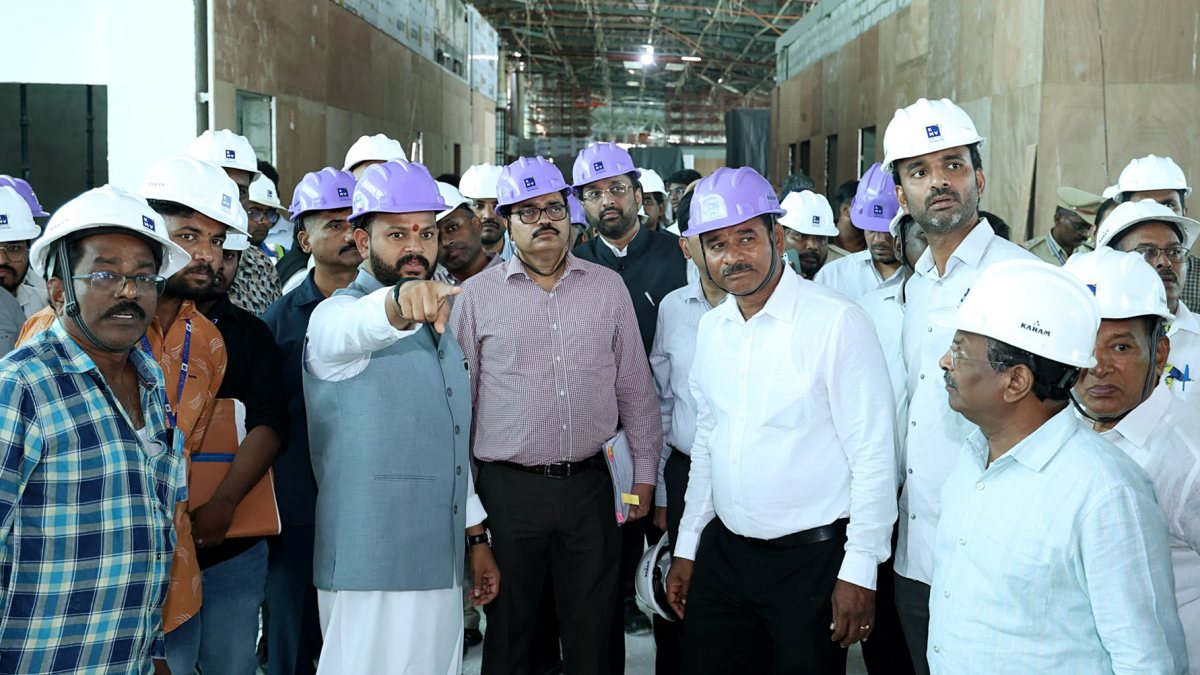 Ram Mohan Naidu reviews Vijayawada airport terminal progress