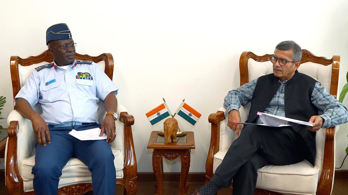 Defence Secretary meets Kenya Air Force chief in New Delhi