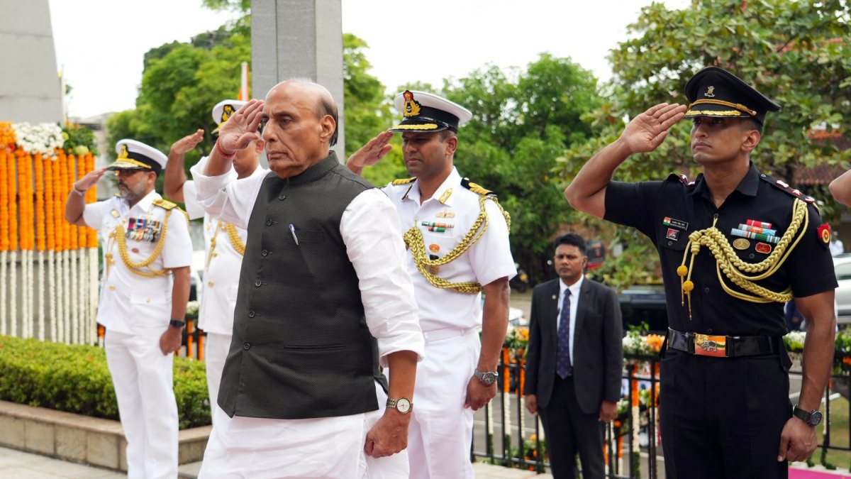 Rajnath Singh pays homage at IPKF memorial in Colombo