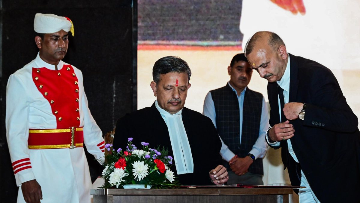 Justice Pushpendra Singh Bhati takes oath as J&K High Court CJ