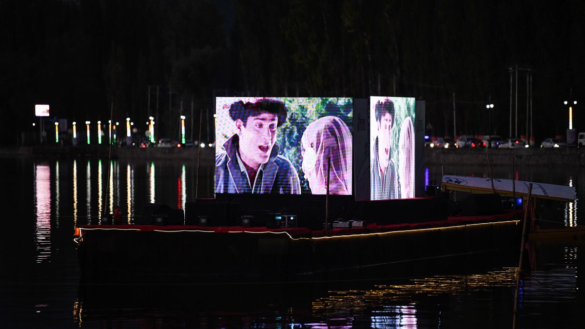 Floating cinema opens on Dal Lake in Srinagar