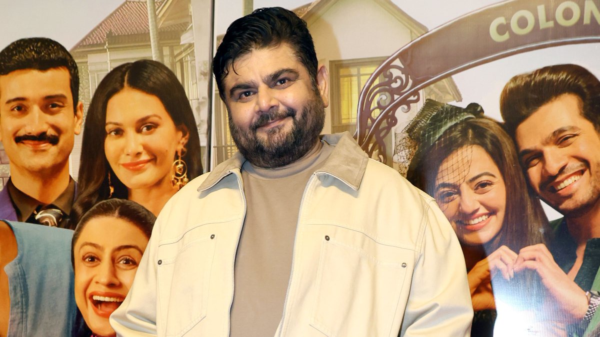 Deven Bhojani poses at Chumbak screening in Mumbai