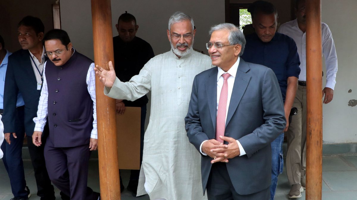 CEC Gyanesh Kumar visits Sabarmati Ashram in Ahmedabad