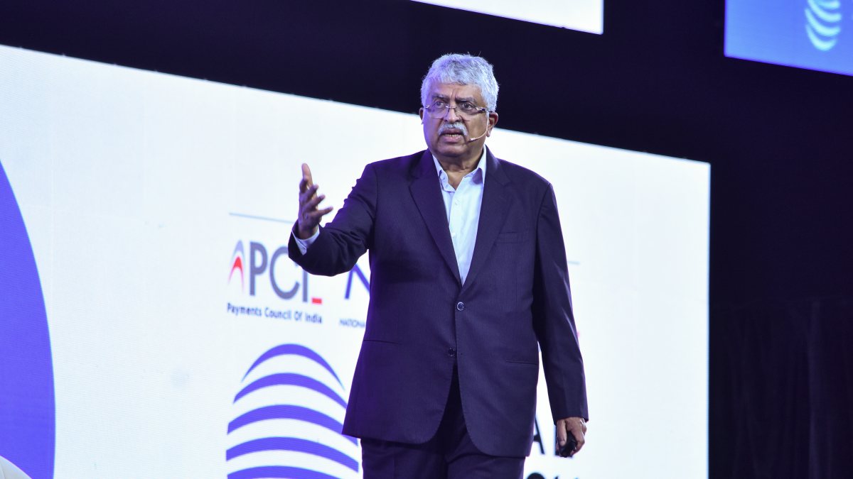 Nandan Nilekani addresses Global Fintech Festival session in Mumbai