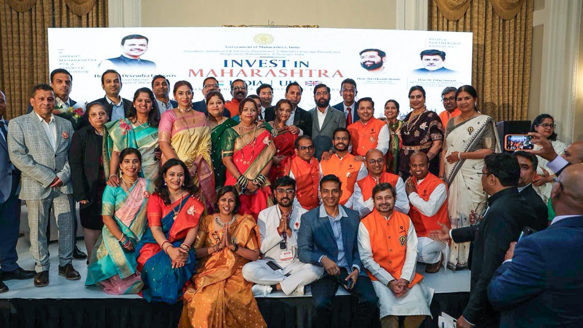 Eknath Shinde meets Indian diaspora at Invest in Maharashtra event in London