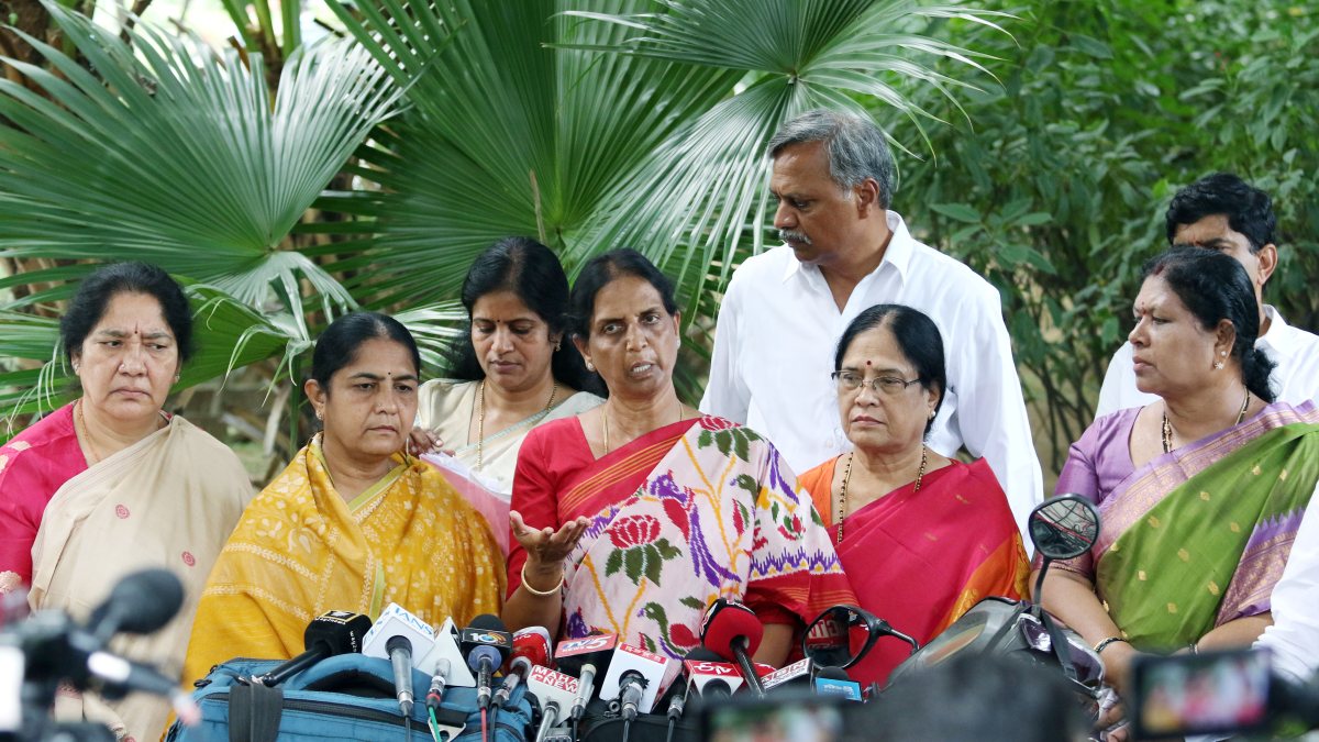BRS delegation briefs media after NCW meeting on Telangana women MLAs