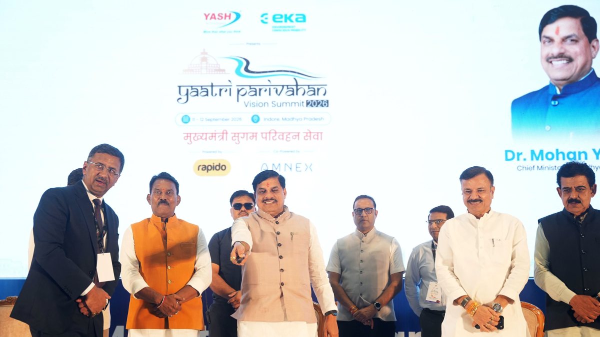 MP CM Mohan Yadav inaugurates Yatri Parivahan Vision Summit 2026 in Indore