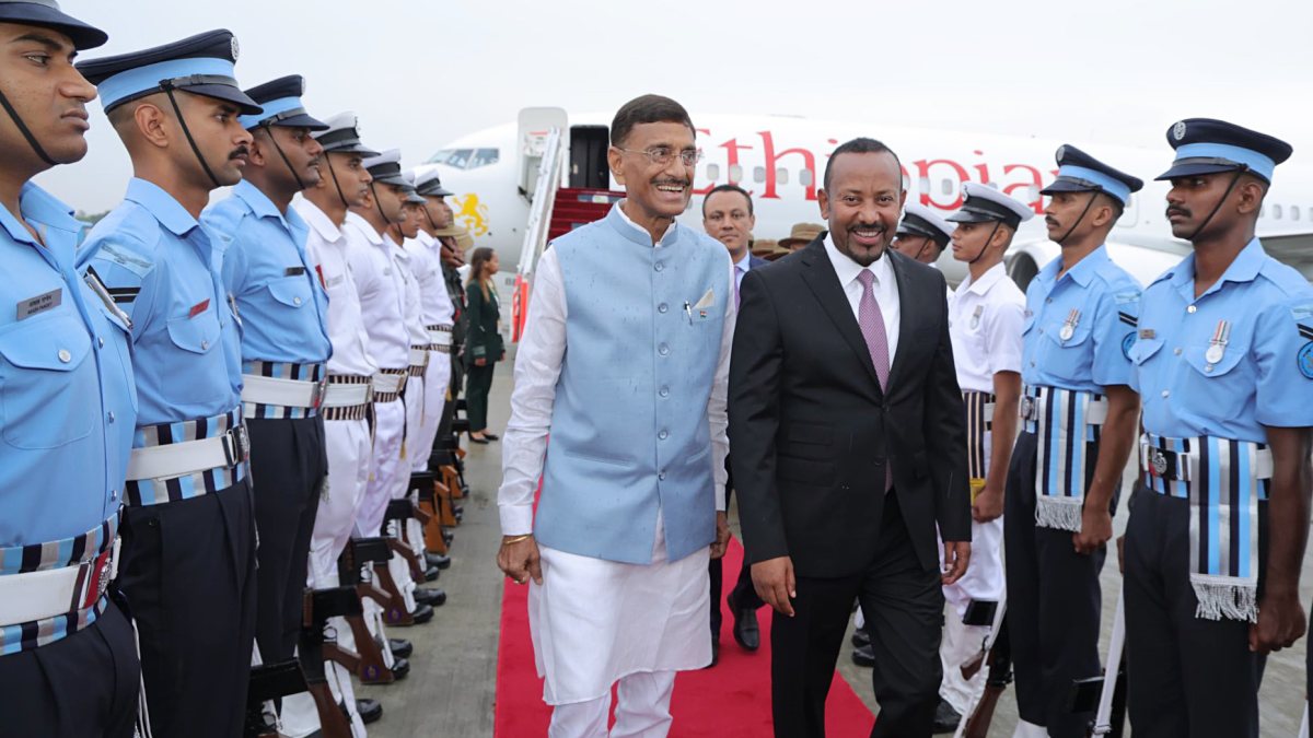 MoS Defence Sanjay Seth receives Ethiopia PM for BRICS summit