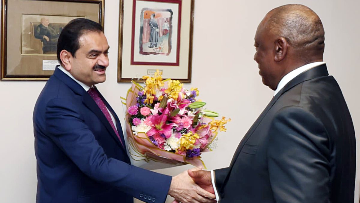 Gautam Adani meets Cyril Ramaphosa ahead of BRICS summit