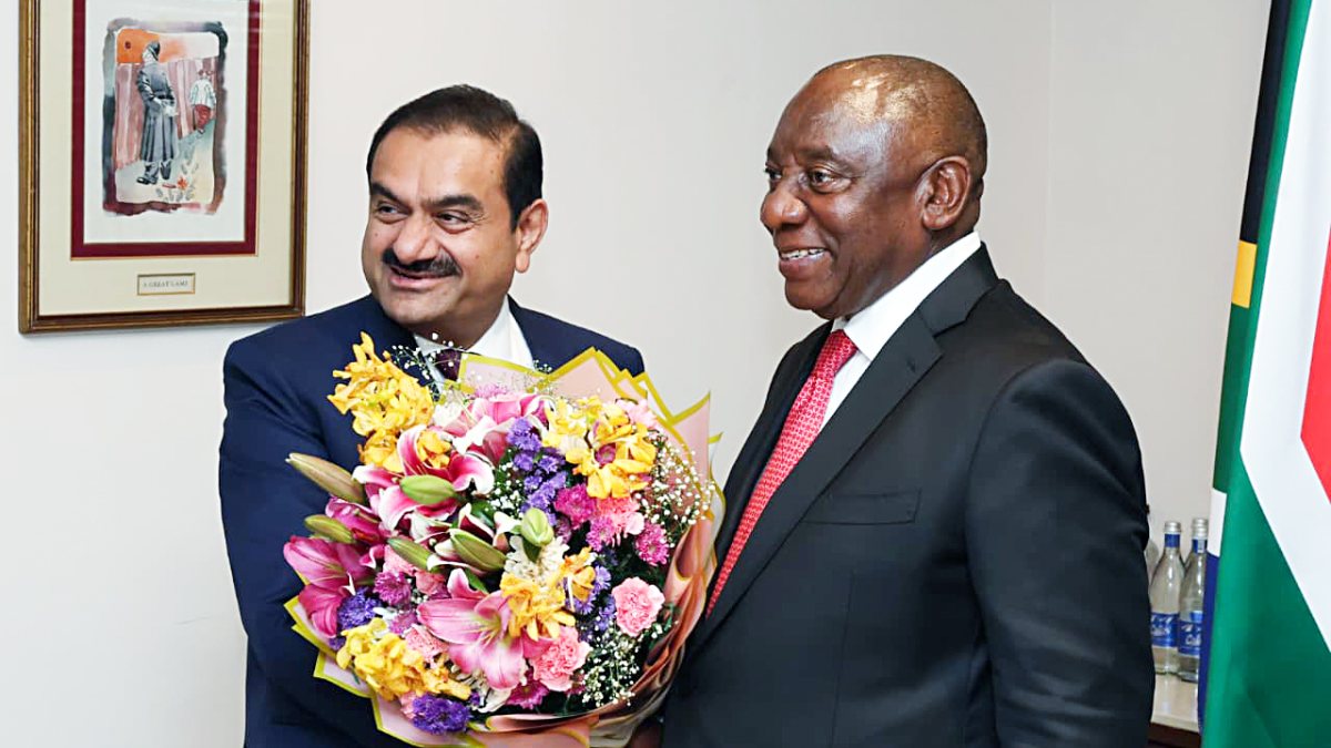 Gautam Adani meets Cyril Ramaphosa ahead of BRICS summit