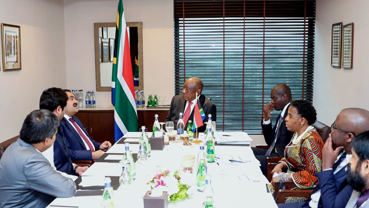 Gautam Adani meets Cyril Ramaphosa ahead of BRICS summit