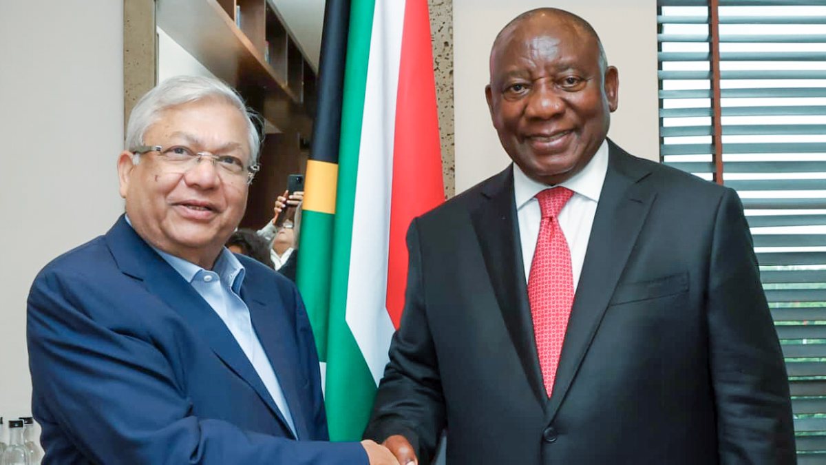 Varun Beverages chairman meets South African president at BRICS summit