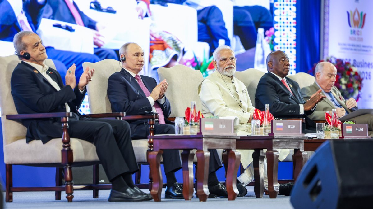 PM Modi attends BRICS Business Forum leaders session in New Delhi