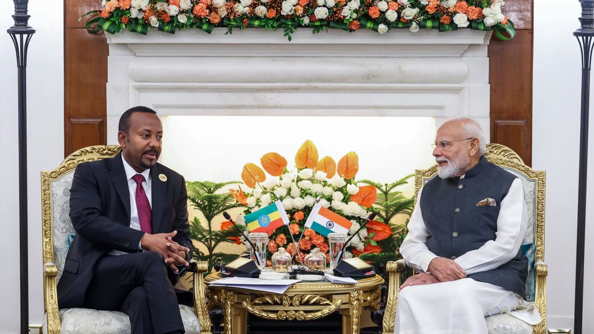 Modi and Ethiopia PM hold bilateral talks at Hyderabad House