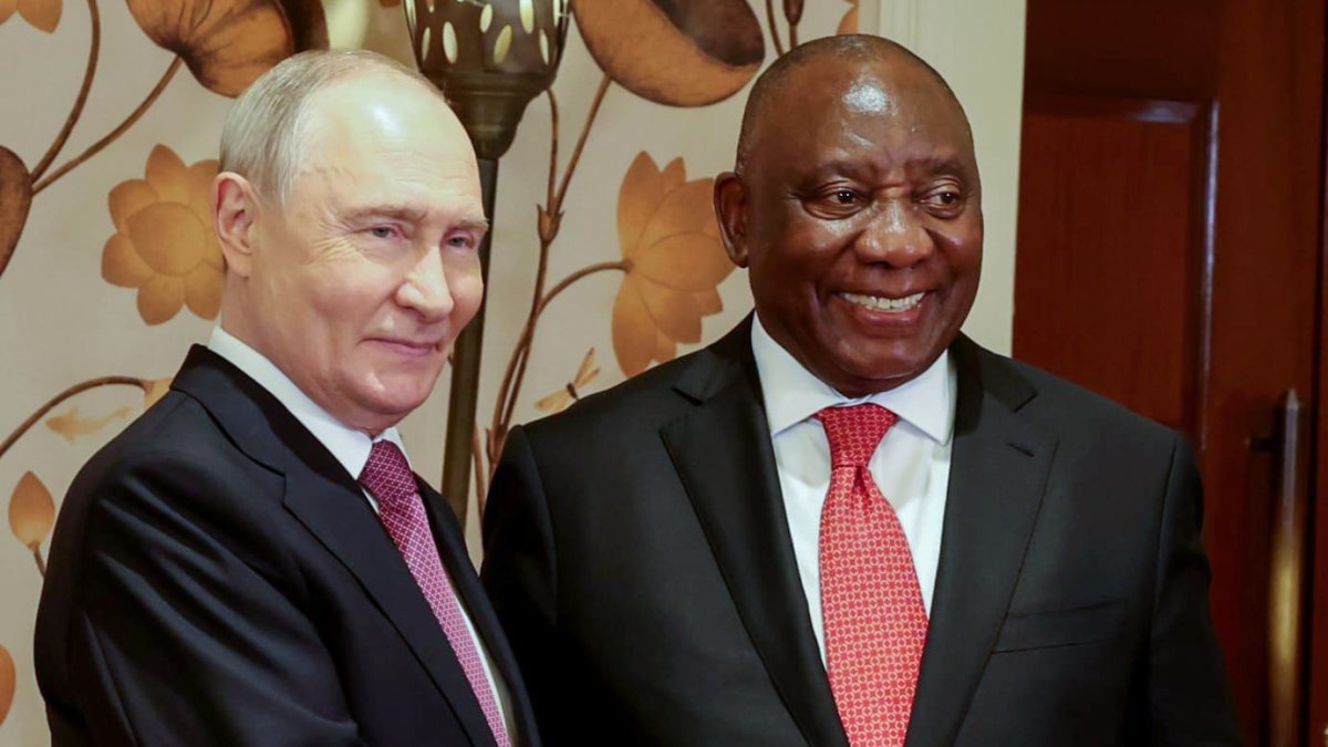 Ramaphosa and Putin meet ahead of BRICS summit