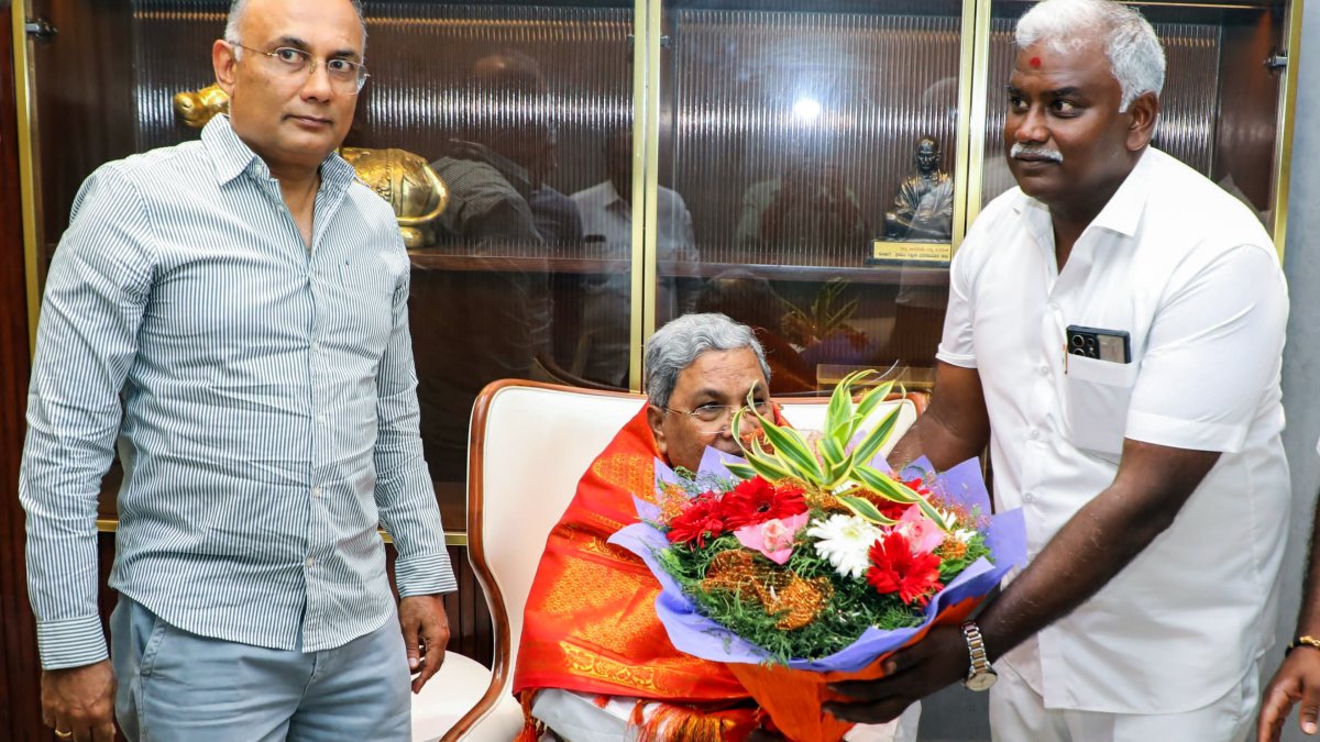 Siddaramaiah meets new Bengaluru Congress chief Saravan