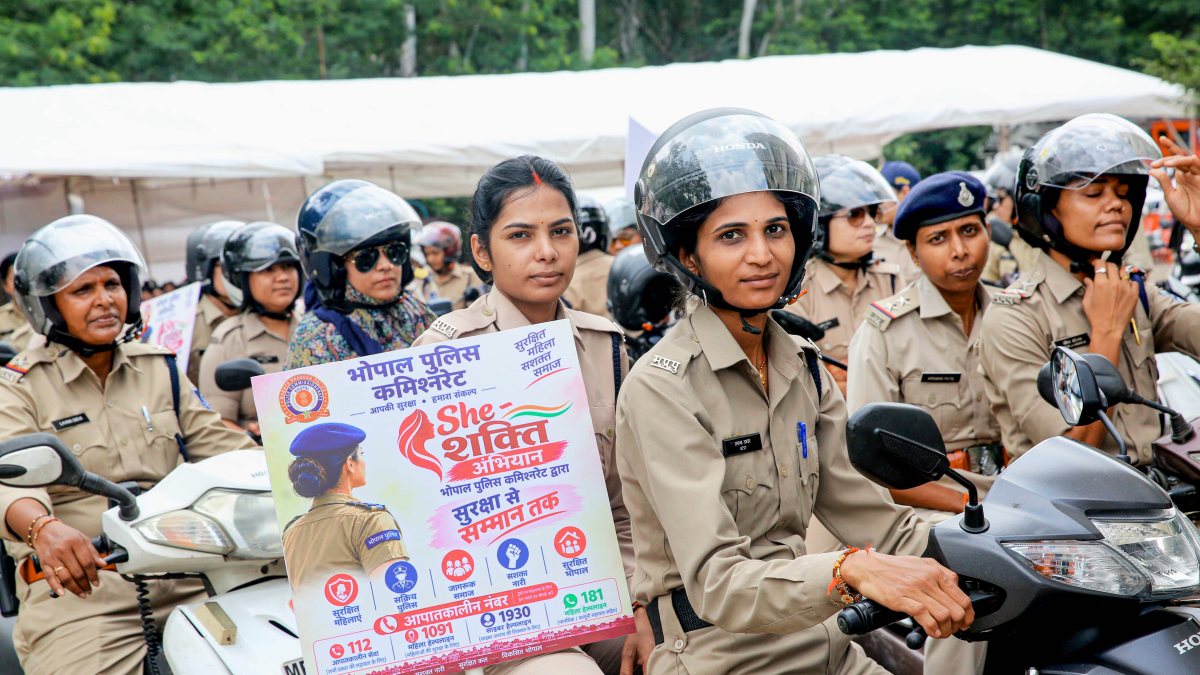 Women police hold She Shakti rally for safety in Bhopal