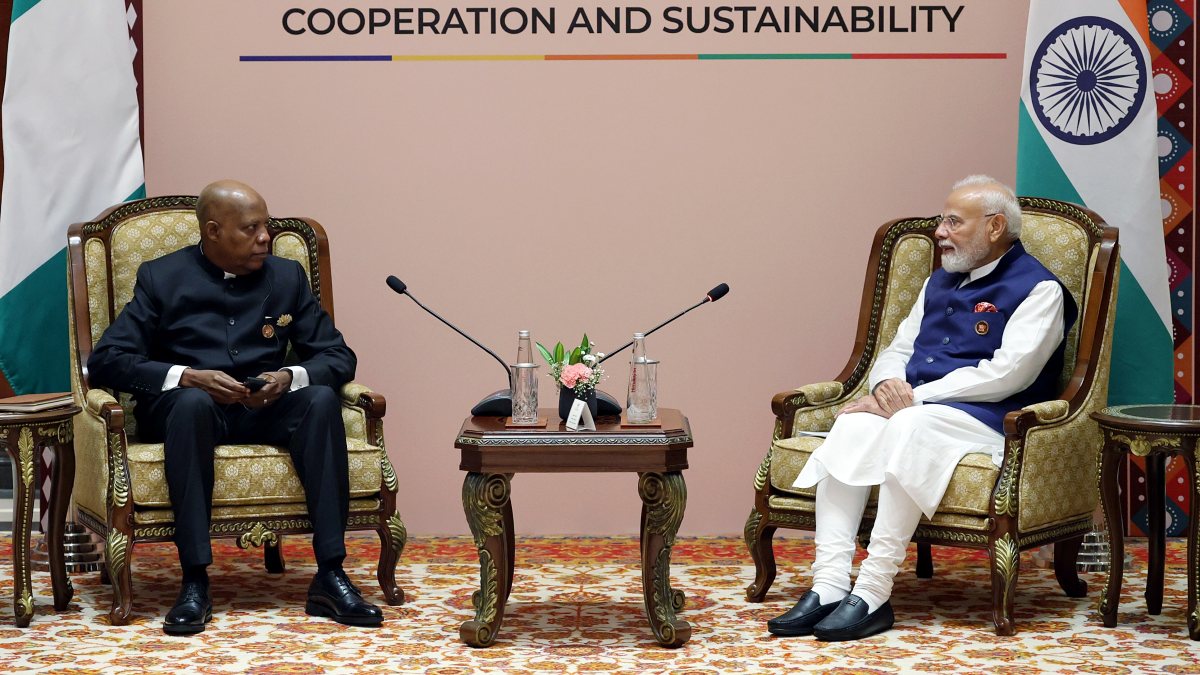 PM Modi meets Nigeria VP Shettima at BRICS Summit in Delhi