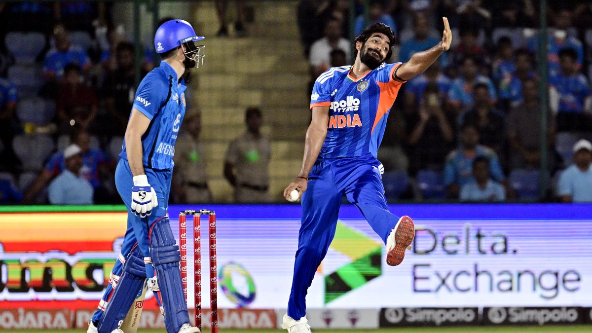 Jasprit Bumrah bowls in 1st T20I against Afghanistan
