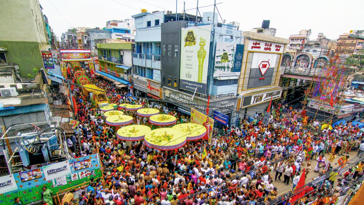 Tirupati Tirukudai Ubhaya Utsava procession begins in Chennai