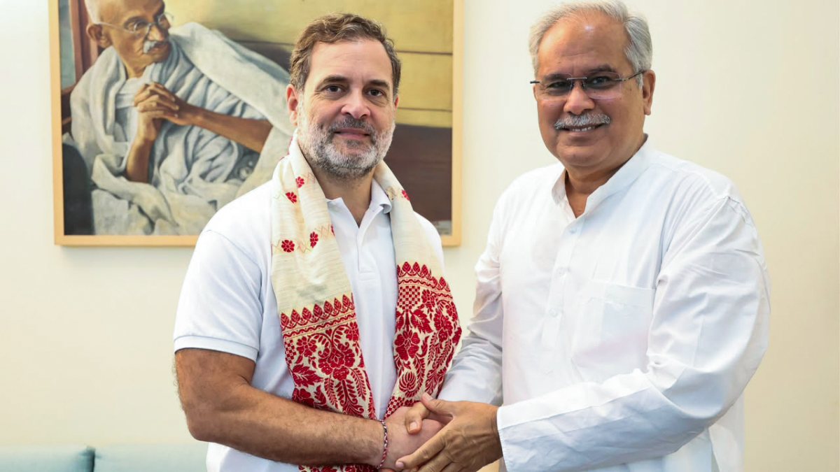 Bhupesh Baghel meets Rahul Gandhi in New Delhi