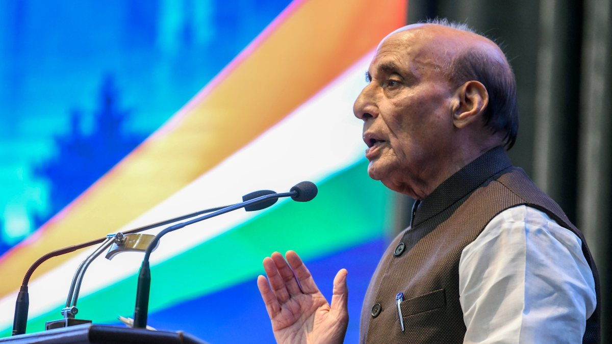 Rajnath Singh addresses DRDO industry meet Vimarsh 2026