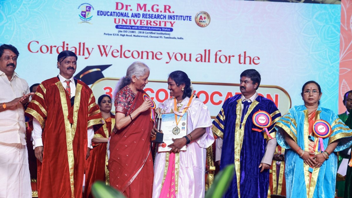 Nirmala Sitharaman confers degrees at Chennai convocation