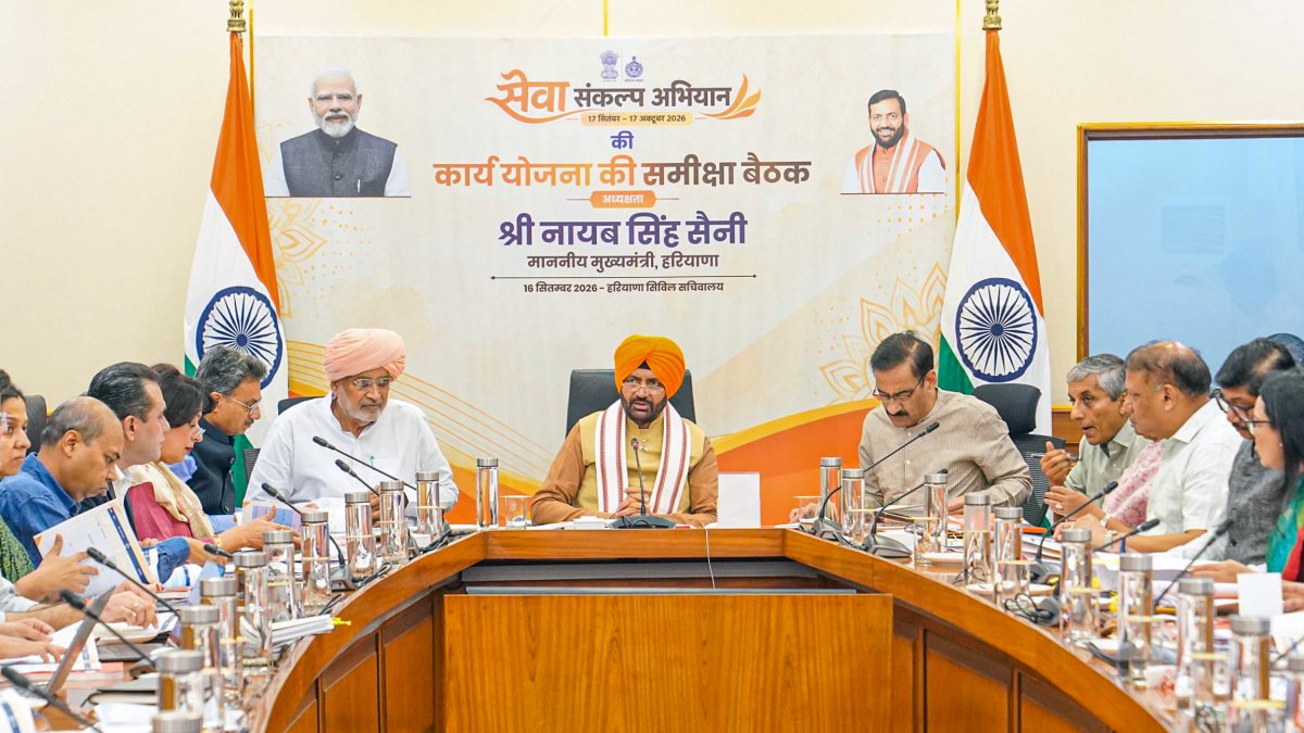 Haryana CM Saini reviews Seva Sankalp Abhiyan preparations
