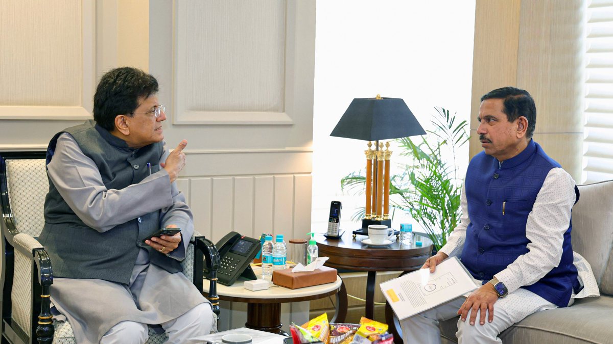Education minister Pralhad Joshi meets commerce minister Piyush Goyal