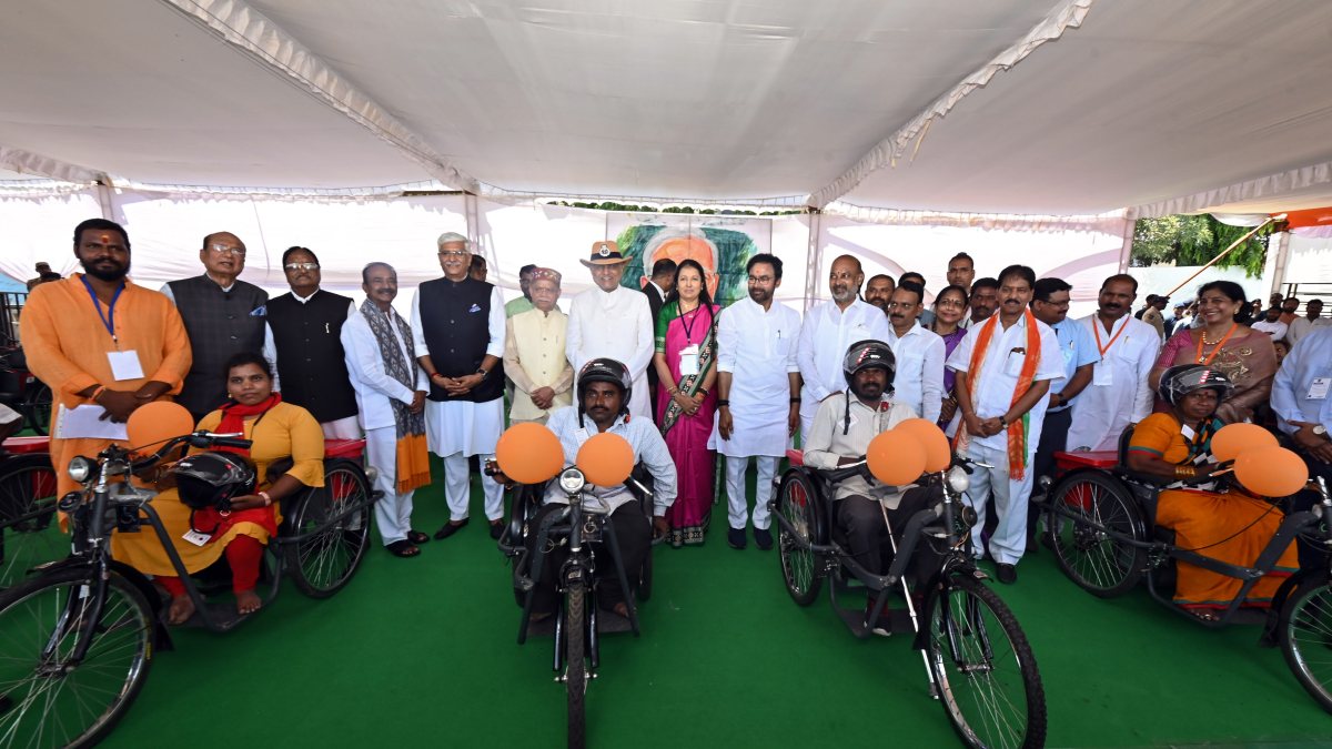 VP Radhakrishnan joins specially-abled individuals at Hyderabad Liberation Day