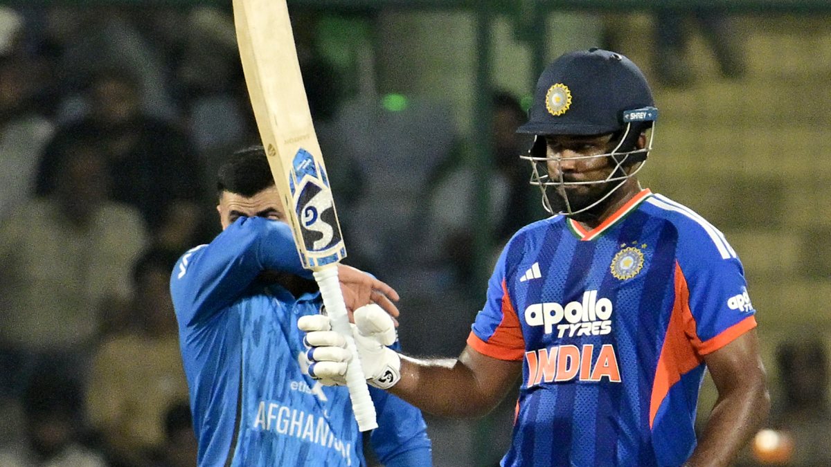 Sanju Samson celebrates half-century in 3rd T20I