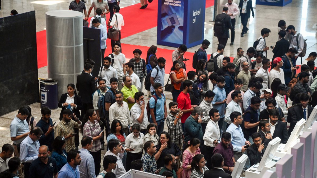Visitors attend second day of SEMICON India 2026 in New Delhi