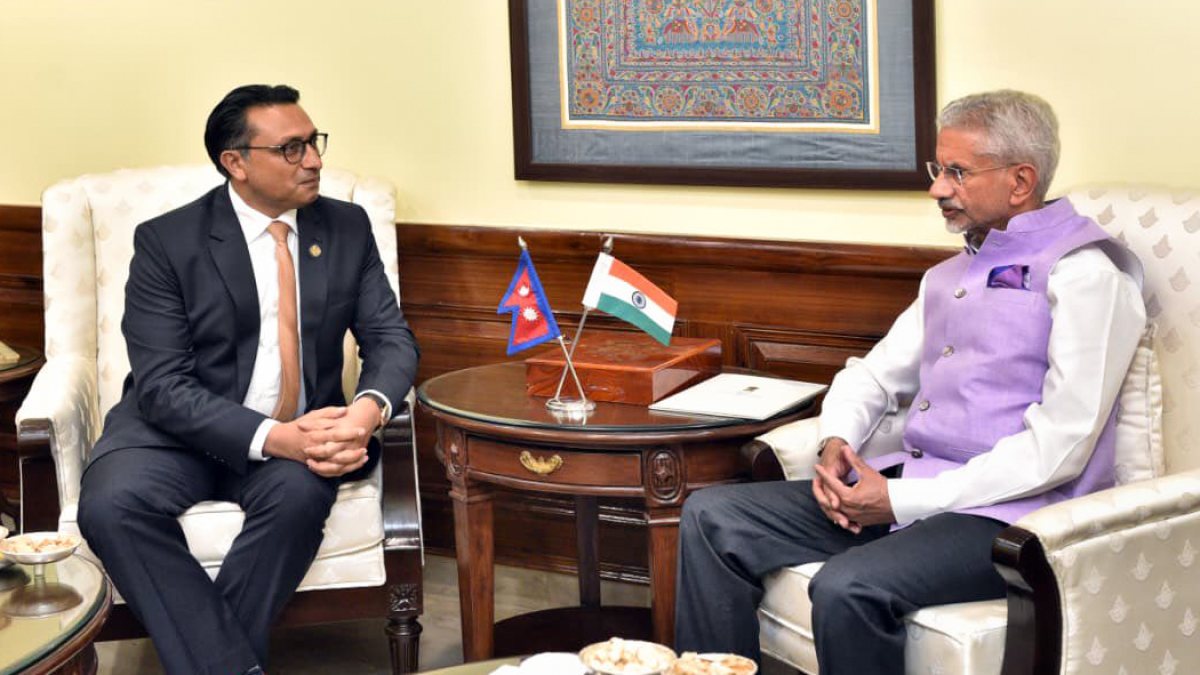 Jaishankar meets Nepal finance minister in New Delhi