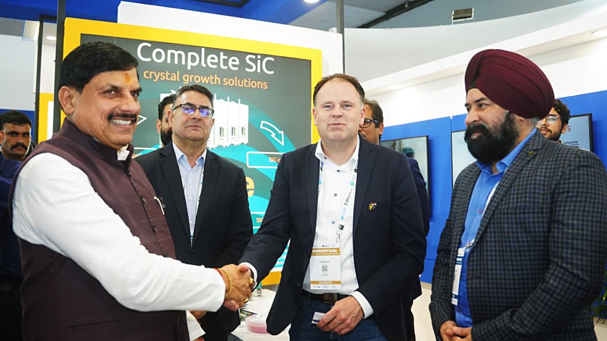 MP CM Mohan Yadav meets industry reps at SEMICON India 2026