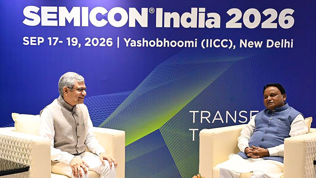 Vaishnaw meets Odisha CM at Semicon India 2026 in Delhi