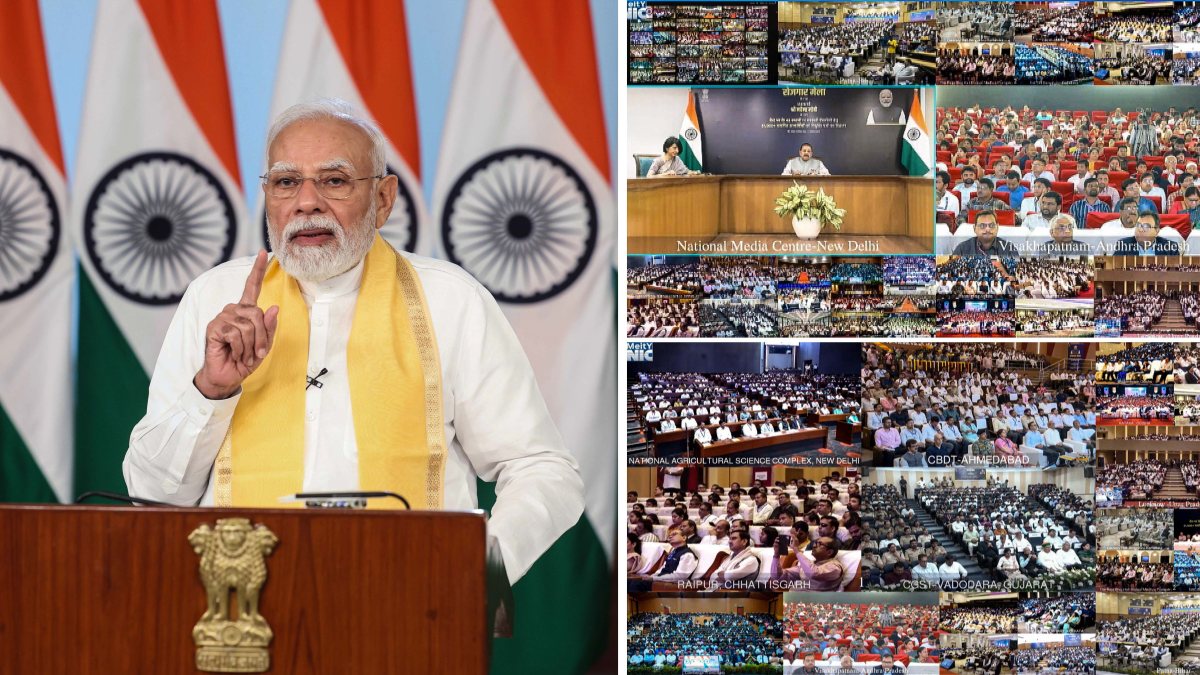 PM Modi virtually addresses 20th Rozgar Mela in New Delhi