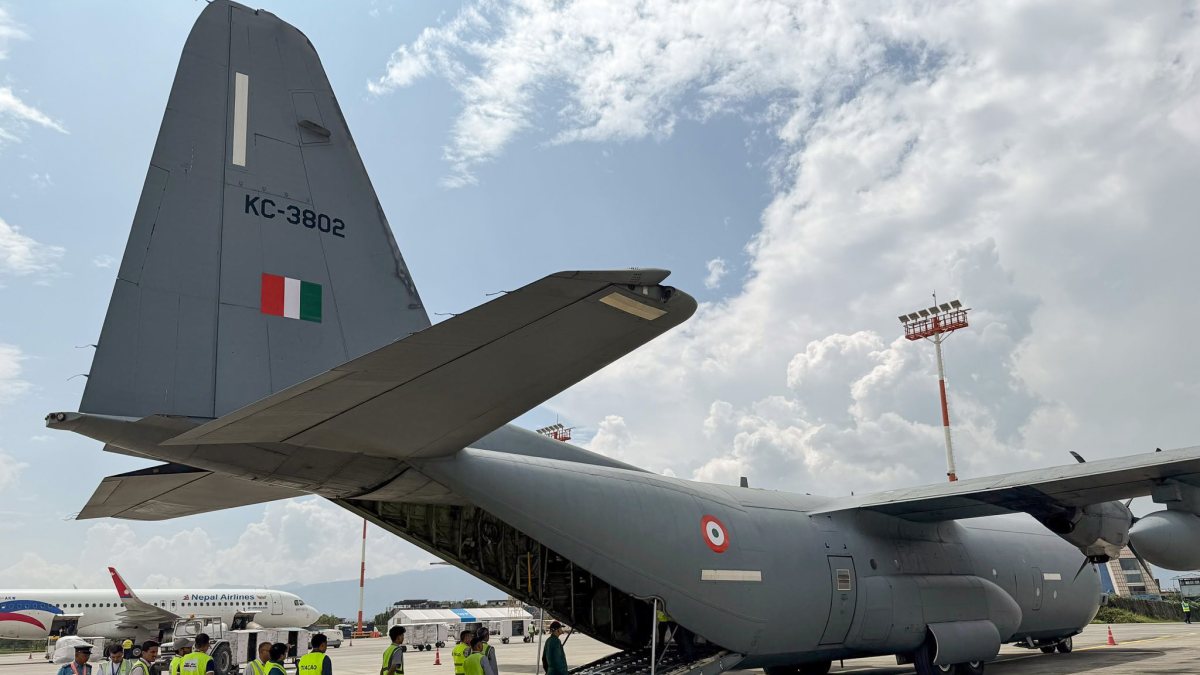 IAF C-130 brings 11 tonnes of relief supplies to Nepal