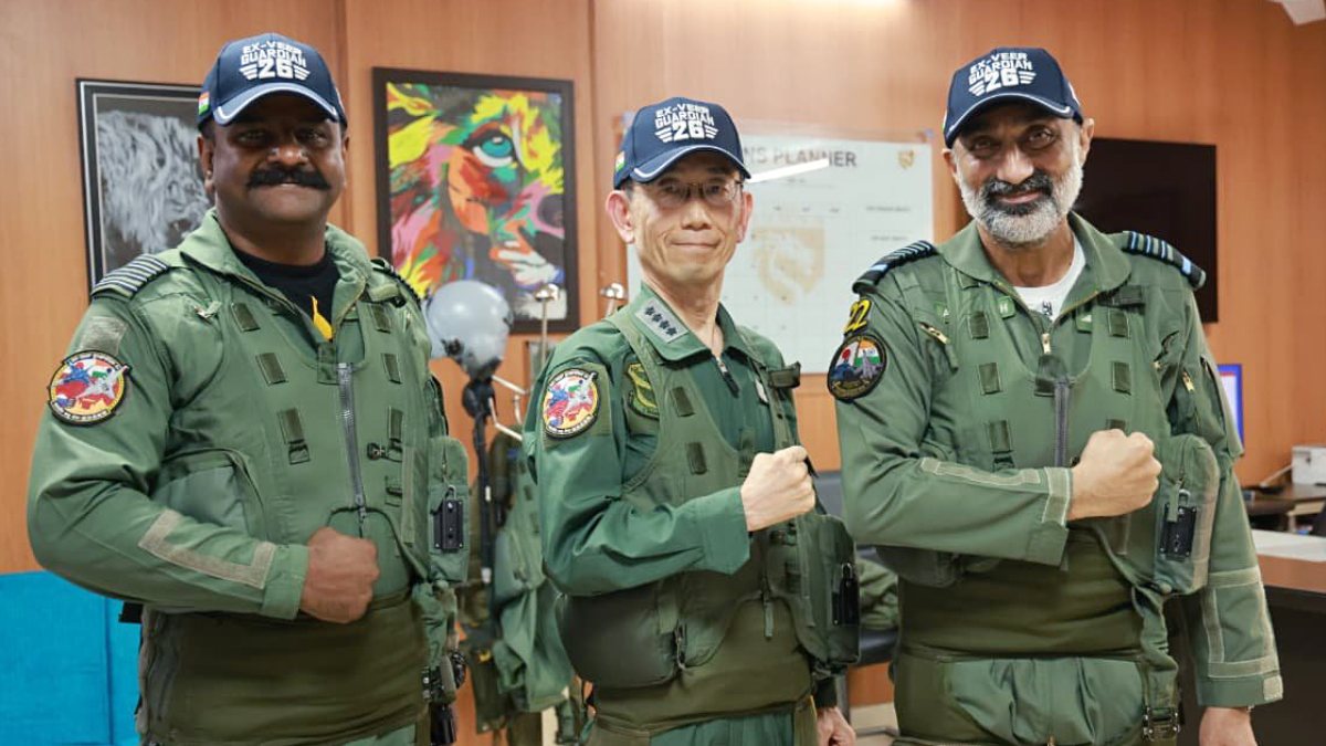 IAF chief and JASDF chief of staff attend Exercise Veer Guardian 2026