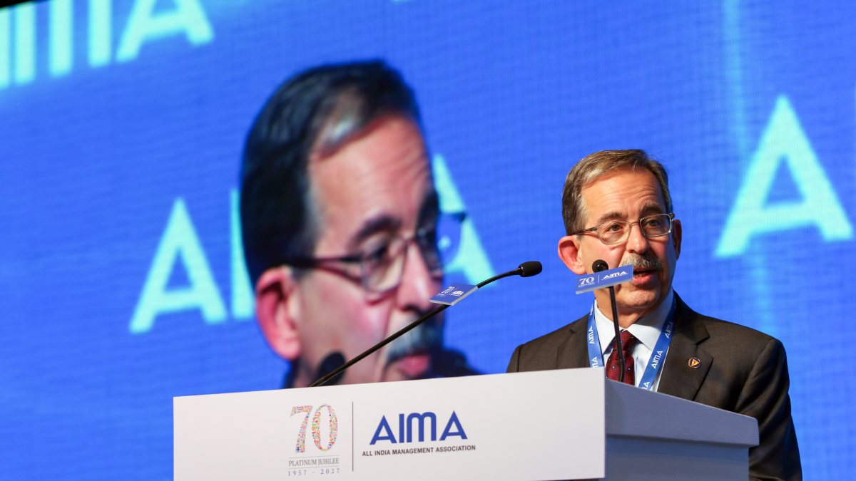 University of Virginia provost addresses AIMA platinum jubilee in New Delhi