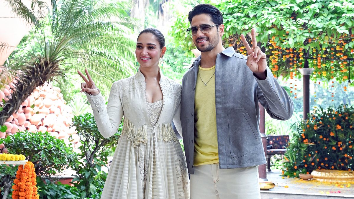 Tamannaah and Sidharth promote The VVaan in New Delhi